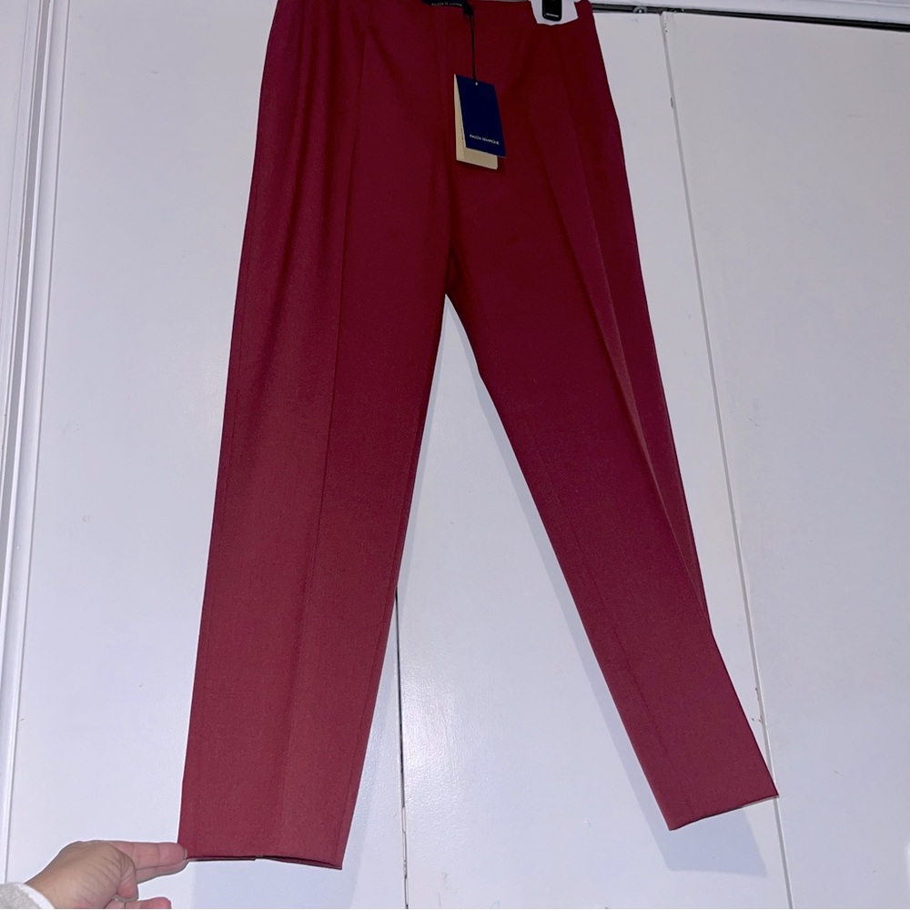 Piazza Sempione Hania Virgin Wool Straight Leg Trousers Pants • NWT